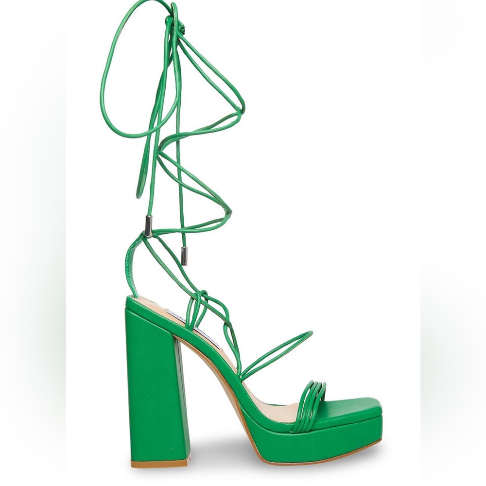 Steve Madden Manzie Platform Sandal with Ankle Tie Size US 8